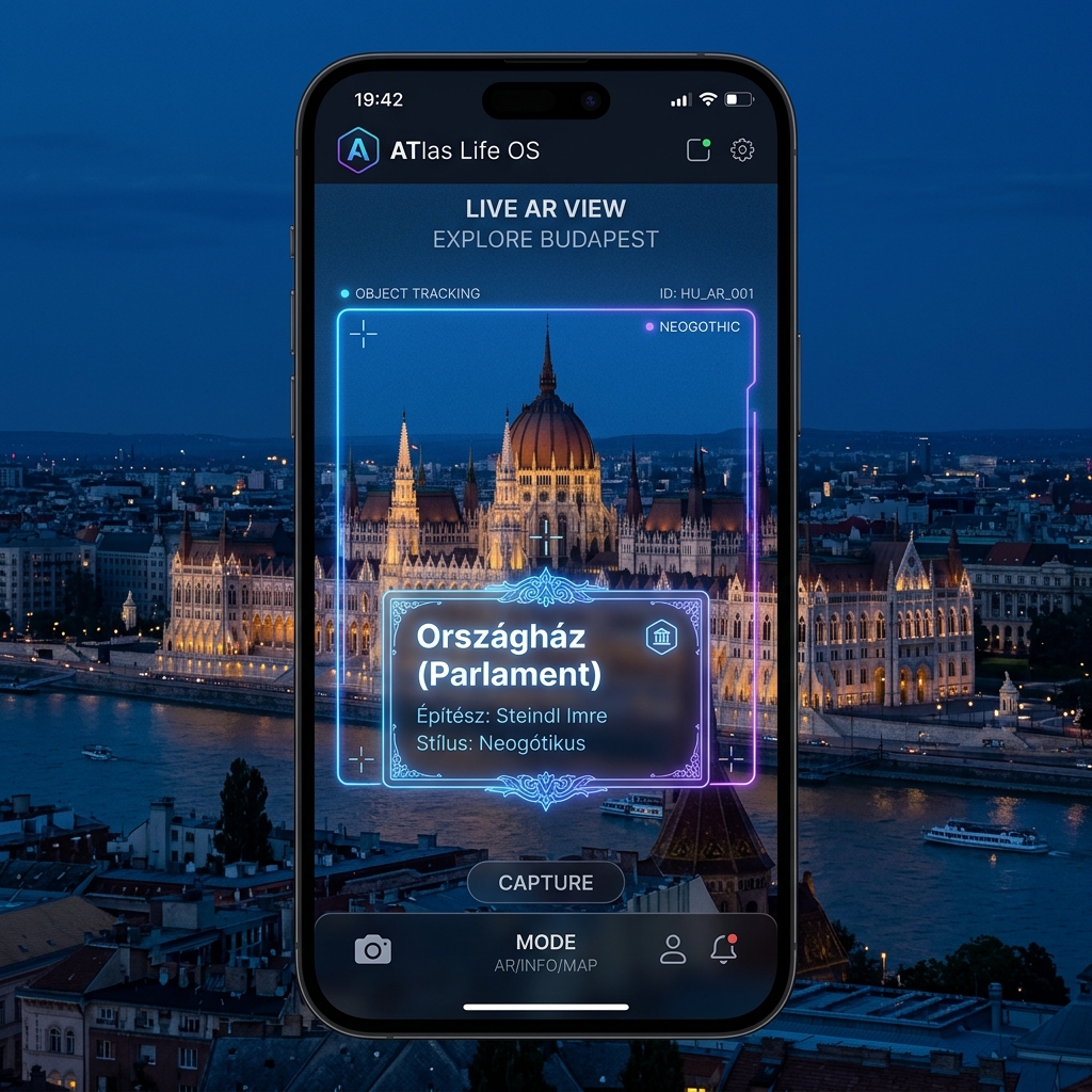 ATlas Life OS mobilalkalmazás felület